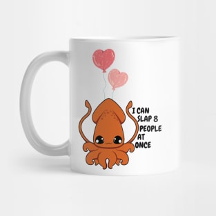 Funny Slapping Octopus Mug